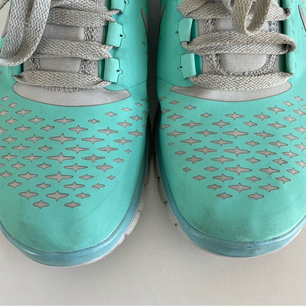 Nike Free Run 3.0 V4 Running Shoes in Tropical Twist Blue Women's Size 8 - Picture 6 of 12